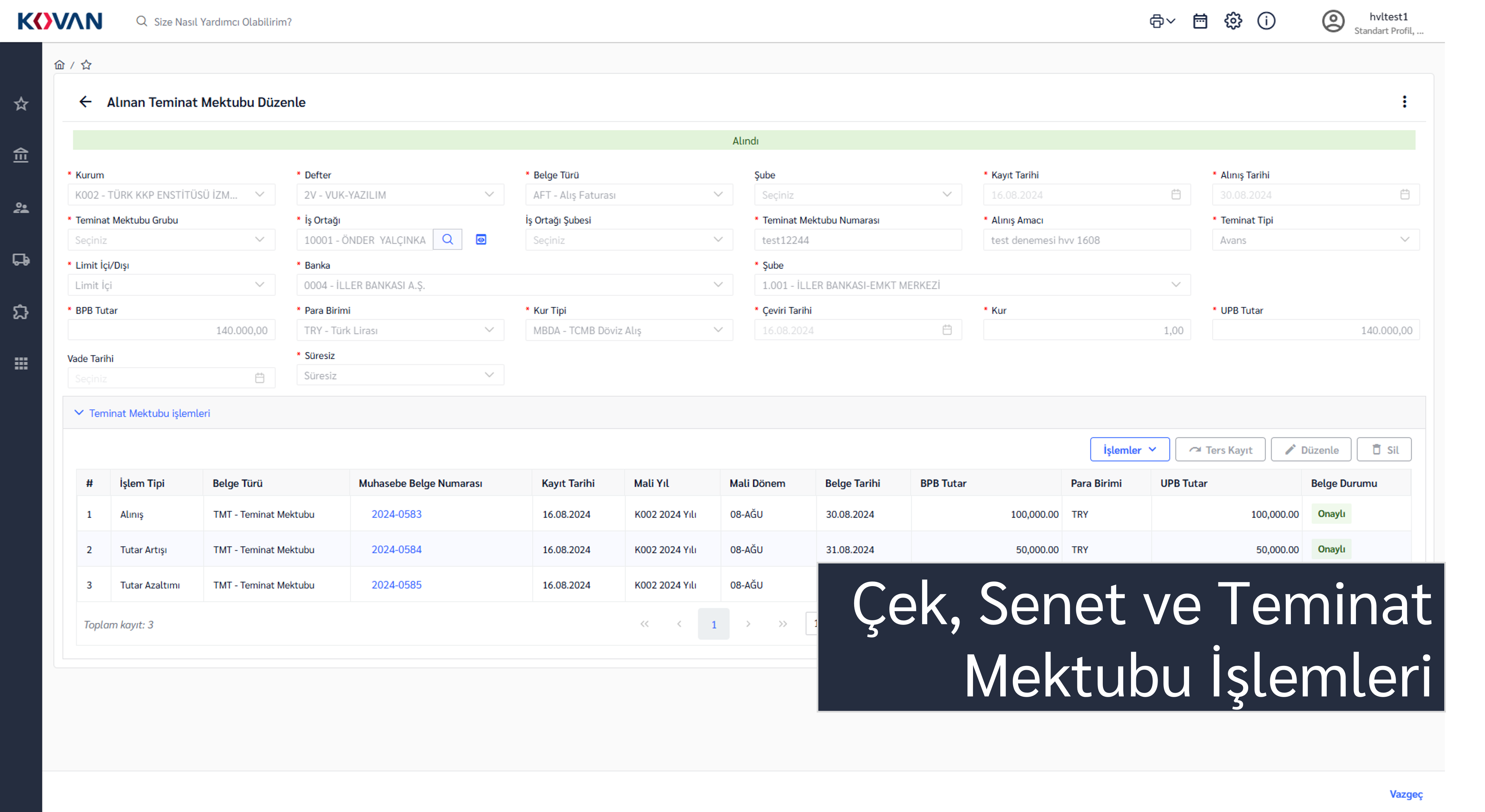 HAVELSAN KOVAN Yeni Nesil İş Yönetim Sistemi